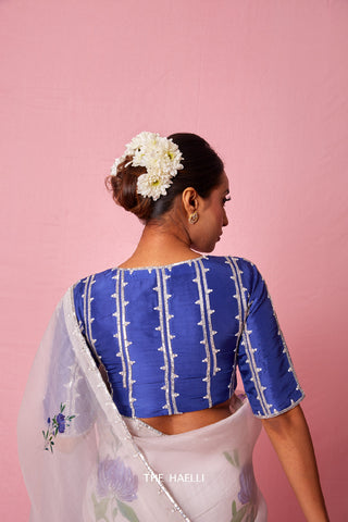 Zari Blue Blouse Zari Blue Blouse