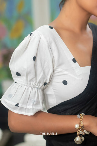 Polka Cotton Blouse Polka Cotton Blouse