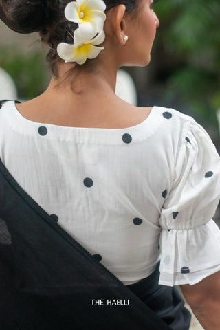 Polka Cotton Blouse Polka Cotton Blouse