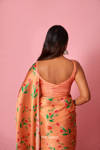 Jenna Peach Silk Blouse Jenna Peach Silk Blouse