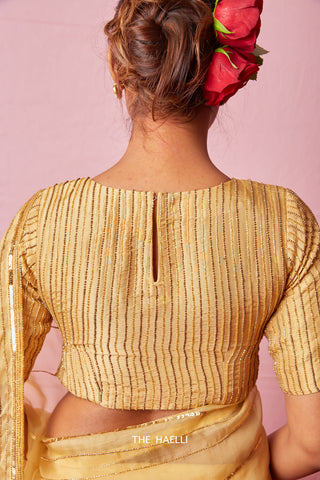 Chanda Gold Hand-Embroidered Blouse Chanda Gold Hand-Embroidered Blouse