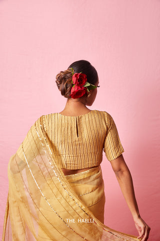 Chanda Gold Hand-Embroidered Blouse Chanda Gold Hand-Embroidered Blouse