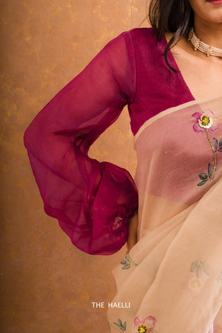 Florence Wine Organza Blouse Florence Wine Organza Blouse