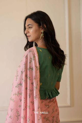 Gypsy Green Cotton Blouse Gypsy Green Cotton Blouse