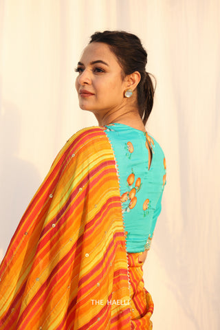 Malta Hand-Embroidered Silk Blouse Malta Hand-Embroidered Silk Blouse