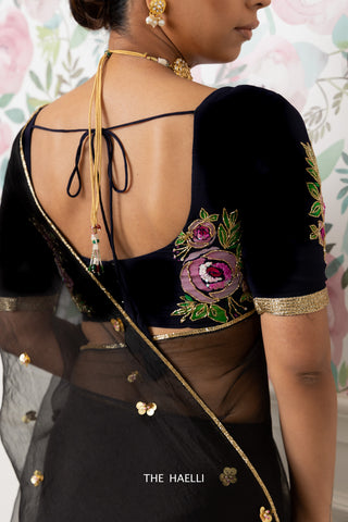 Gulabo black hand-embroidered blouse Gulabo black hand-embroidered blouse