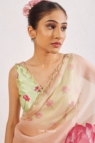 Nadia Mint Satin Silk Blouse Nadia Mint Satin Silk Blouse