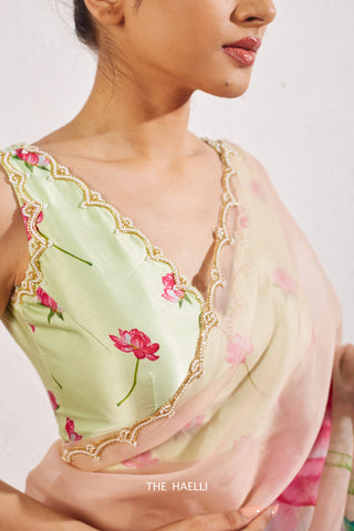 Nadia Mint Satin Silk Blouse Nadia Mint Satin Silk Blouse