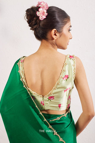 Nadia Mint Satin Silk Blouse Nadia Mint Satin Silk Blouse