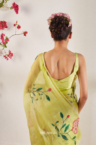 Jenna Lime Silk Blouse Jenna Lime Silk Blouse
