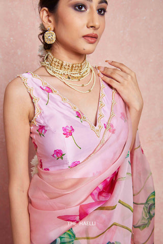 Nadia Pink Satin Silk Blouse Nadia Pink Satin Silk Blouse