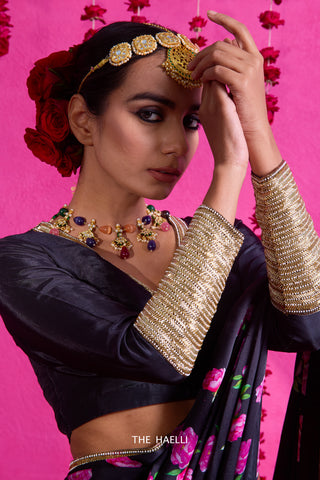 Raya Black Silk Blouse Raya Black Silk Blouse