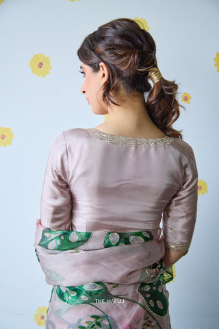 Mishti Blush Silk Blouse Mishti Blush Silk Blouse