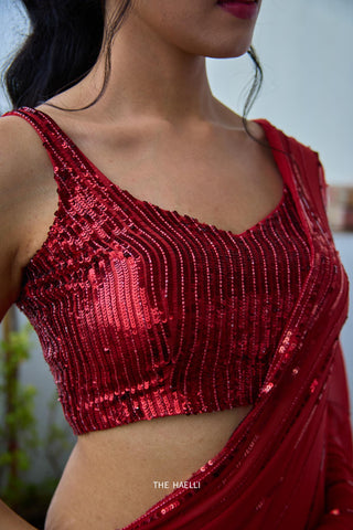 Chrome Red Blouse Chrome Red Blouse