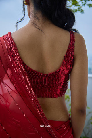 Chrome Red Blouse Chrome Red Blouse