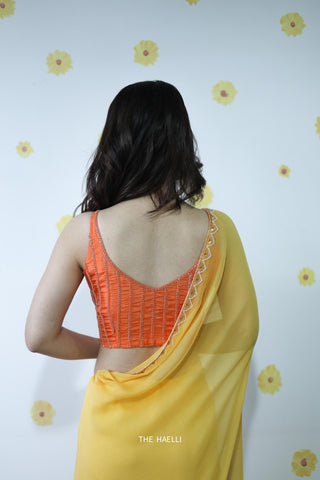 Flamingo Orange Silk Blouse Flamingo Orange Silk Blouse