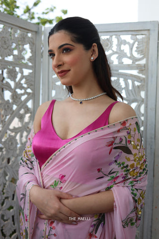Velora Fuchsia Stretchable Blouse Velora Fuchsia Stretchable Blouse