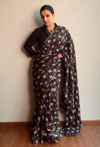 Midnight Blush Silk Saree Midnight Blush Silk Saree