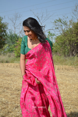 Pretty In Pink Silk Saree Pretty In Pink Silk Saree