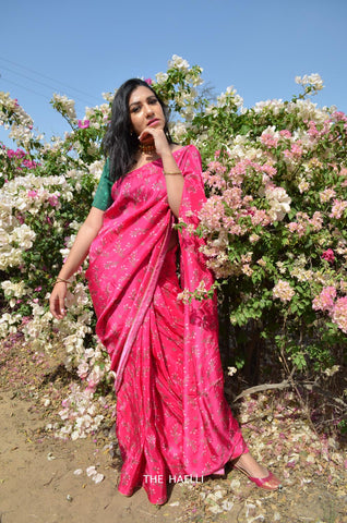 Pretty In Pink Silk Saree Pretty In Pink Silk Saree