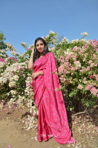 Pretty In Pink Silk Saree Pretty In Pink Silk Saree