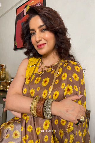 Sunflower Beige Uppada Silk Saree Sunflower Beige Uppada Silk Saree