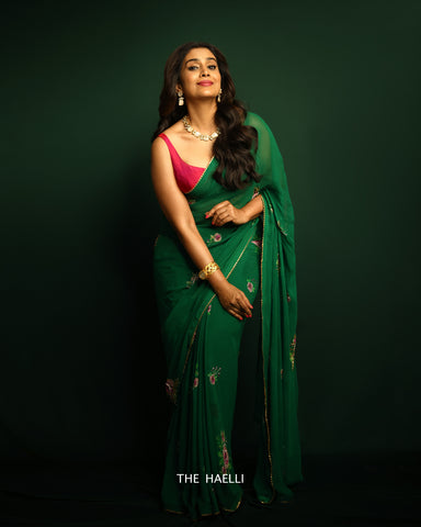 Love At First Sight Green Saree Love At First Sight Green Saree