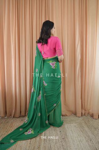 Love At First Sight Green Saree Love At First Sight Green Saree