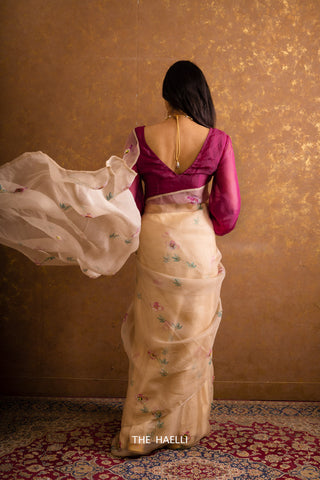 Dreams Of Heaven Organza Silk Saree Dreams Of Heaven Organza Silk Saree
