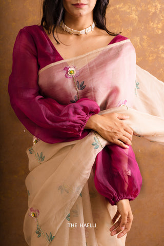 Dreams Of Heaven Organza Silk Saree Dreams Of Heaven Organza Silk Saree