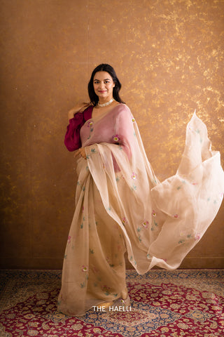 Dreams Of Heaven Organza Silk Saree Dreams Of Heaven Organza Silk Saree