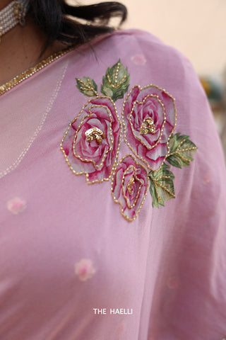 Heer Pink Georgette Saree Heer Pink Georgette Saree