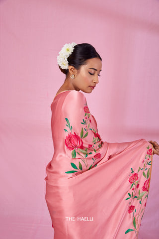 Mira Pink Silk Saree Mira Pink Silk Saree