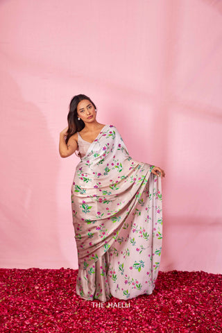 Zoya Grey Silk Saree Zoya Grey Silk Saree