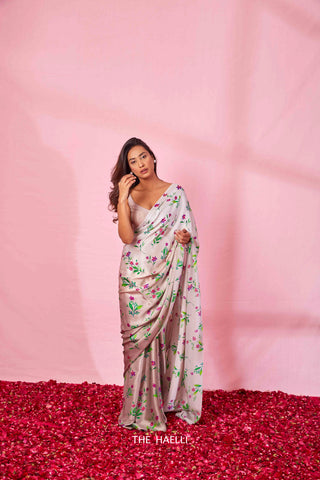 Zoya Grey Silk Saree Zoya Grey Silk Saree