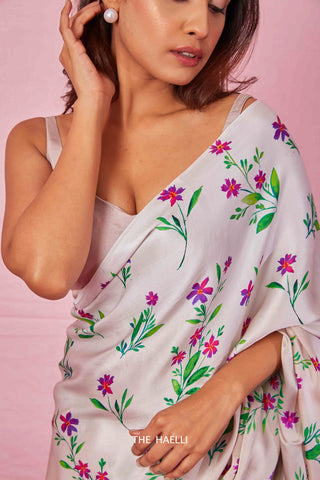 Zoya Grey Silk Saree Zoya Grey Silk Saree