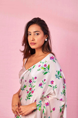 Zoya Grey Silk Saree Zoya Grey Silk Saree