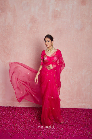 Noor Raani Organza Silk Saree Noor Raani Organza Silk Saree