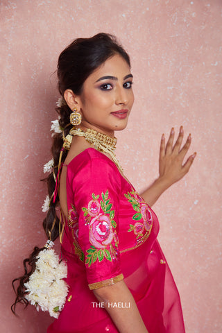 Noor Raani Organza Silk Saree Noor Raani Organza Silk Saree