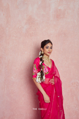 Noor Raani Organza Silk Saree Noor Raani Organza Silk Saree