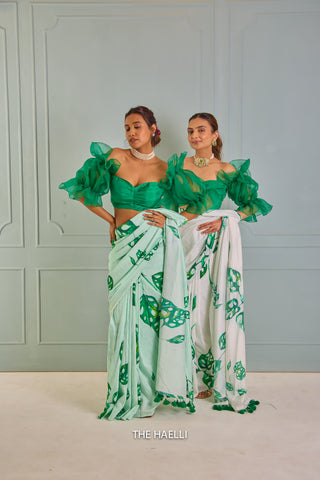 Eve Mint Crepe Silk Saree Eve Mint Crepe Silk Saree