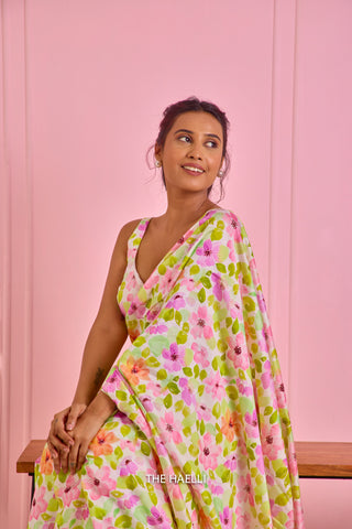 Sofia White Crepe Silk Saree Sofia White Crepe Silk Saree