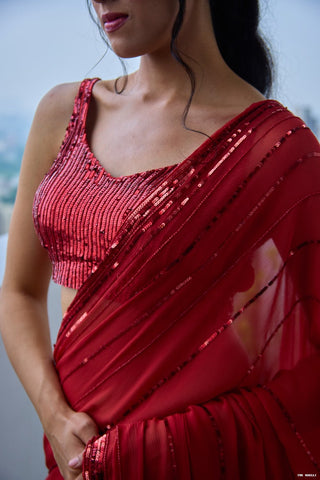 Chrome Red Blouse