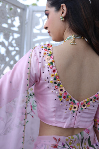 Lily Pink Silk Blouse