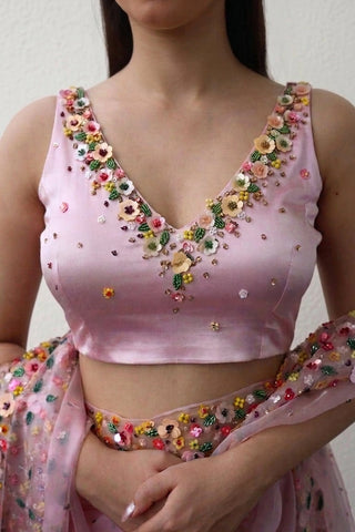Lily Pink Stretchable Blouse