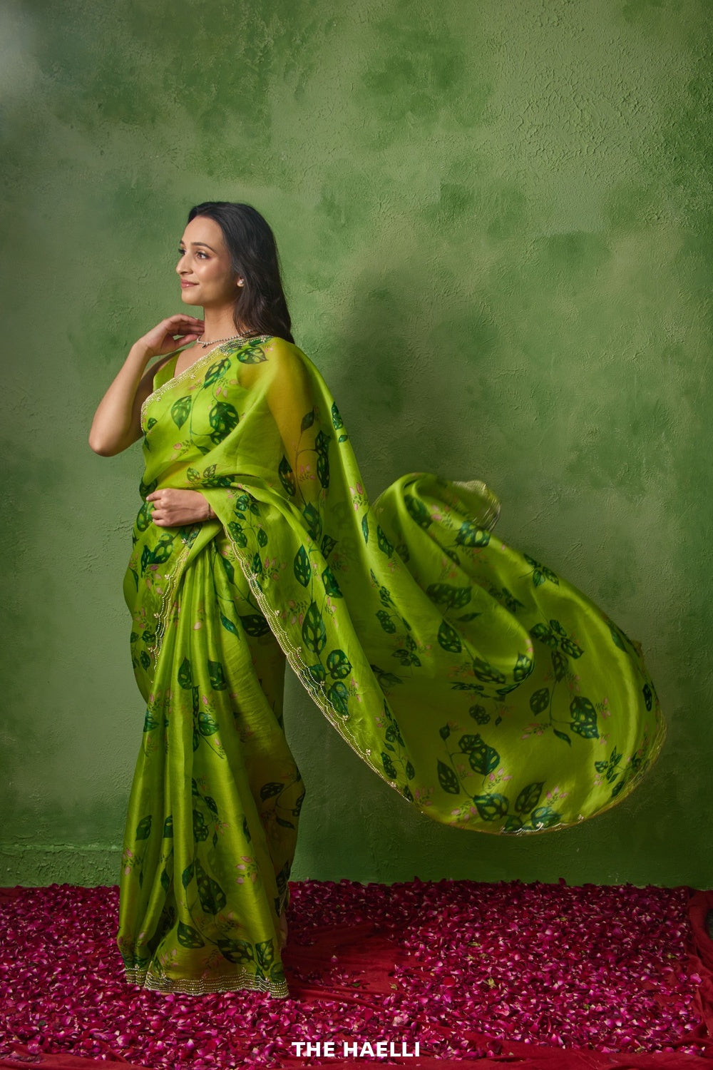 Wild Jungle Organza Saree