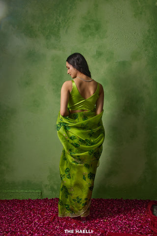 Wild Jungle Organza Saree