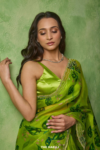 Wild Jungle Organza Saree