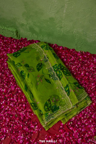 Wild Jungle Organza Saree