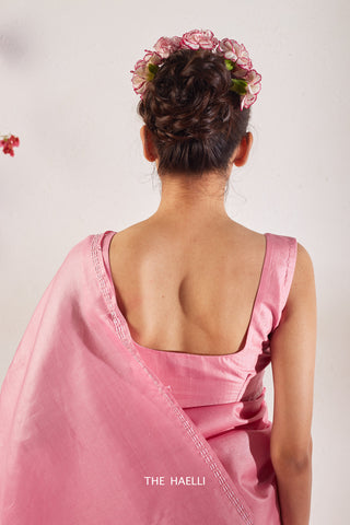 Grace Pink Tussar Silk Blouse